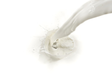 Fototapeta na wymiar milk splash