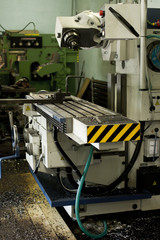 CNC drilling and milling in a workshop