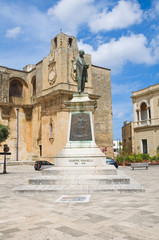 Giuseppe Pisanelli bronze statue. Tricase. Puglia. Italy.