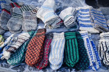 warm woven knit wool woollen sox socks market fair