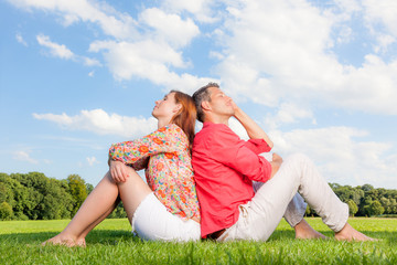 relaxing couple