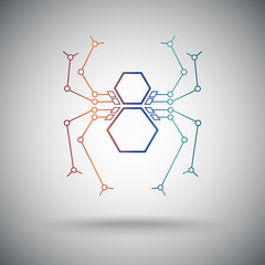 Nanobot spider gradient