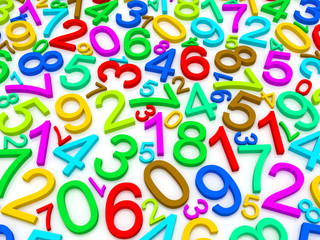 Fototapeta premium Background of numbers