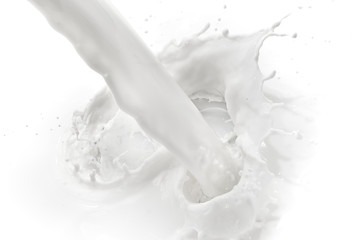 Fototapeta na wymiar milk splash