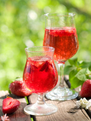 Fruit lemonade or Sangria