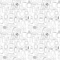 Cosmetics. Seamless texture
