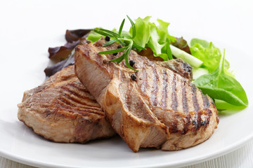 Grilled meat steak