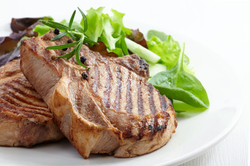 Grilled meat steak