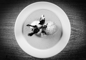 Delicious hungarian dessert closeup