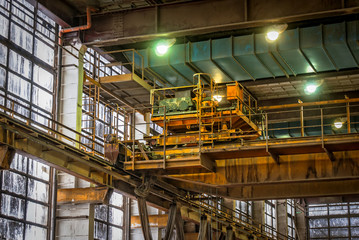 Waste processing plant interior