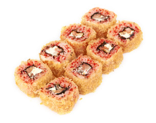 sushi, isolated on white.