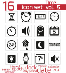 Time and clock Icons
