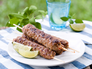 Minced meat kebab