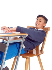 junge in der schule