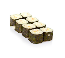 sushi, isolated on white.