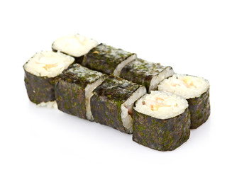 sushi, isolated on white.