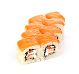 sushi, isolated on white.