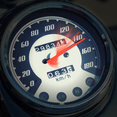 Naklejka premium Motorcycle speedometer