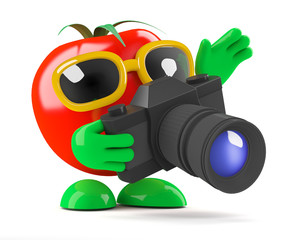 Tomato takes a picture of his friends