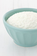 Delicious fresh and healthy cottage cheese