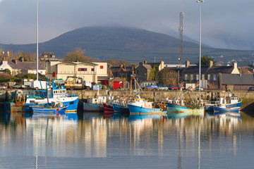 Irish seaport scenery in Dingle, Co. Kerry - obrazy, fototapety, plakaty