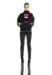 A photo of sexual beautiful girl in jeans-full body