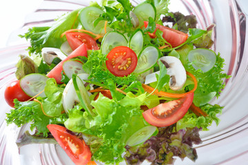 vegetables salad on plate.