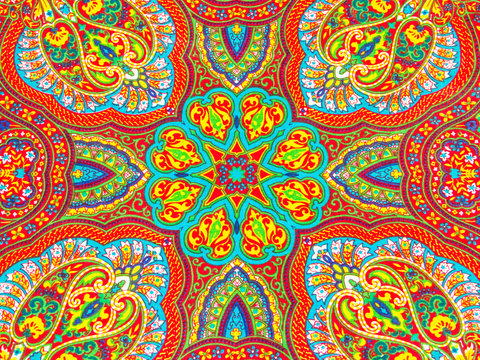 Colorful fabric design