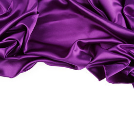 Purple silk fabric