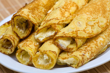 Blintzes (cheese pancakes)