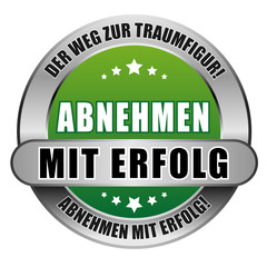 5 Star Button grün ABNEHMEN MIT ERFOLG DWZT AME