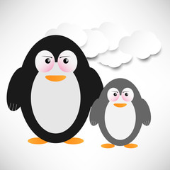 Wütende Pinguine im Eis