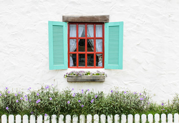 Window in white wall