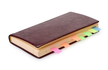 The diary with stickers