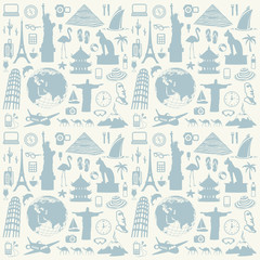 travel seamless background