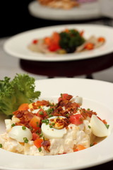 Delicious and healthy potato salad