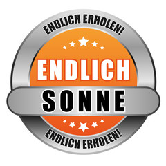 5 Star Button orange ENDLICH SONNE EE EE