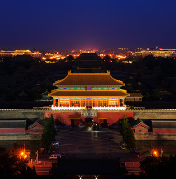 overlook the Forbidden City