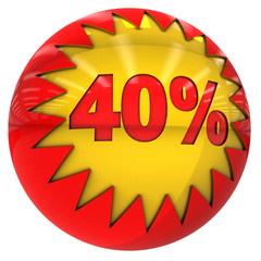 Forty percent ball