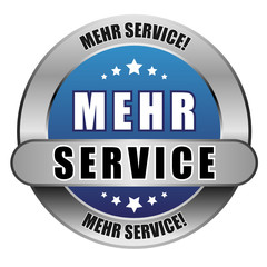 5 Star Button blau MEHR SERVICE DTO DTO