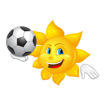 sun is playing football