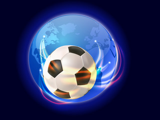Naklejka premium soccer world