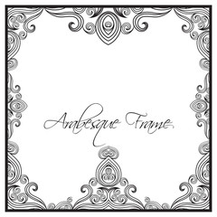 Arabesque style frame