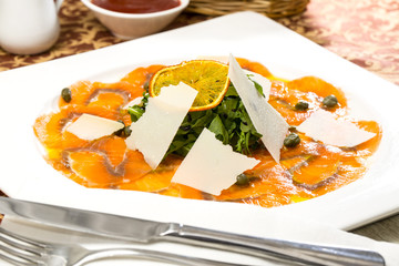 Карпаччо из лосося