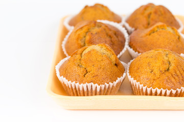 Freshly baked banana bread