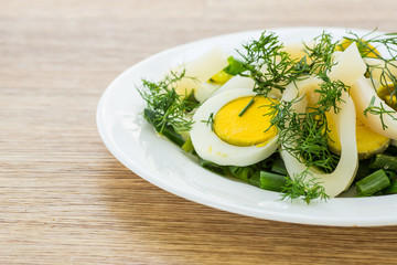 salad with squid and eggs