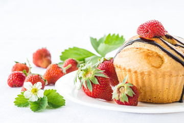 strawberry muffins