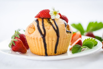 strawberry muffins