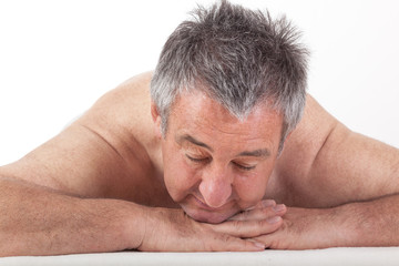 Obraz premium Senior man at the massage
