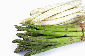 asparagus on the white background